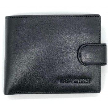 Чёрный кожаный портмоне Marco Coverna BK010-801A Black