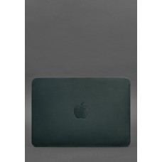 Чохол із натуральної шкіри для MacBook 13 дюйм Зелений краст