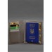 Шкіряна обкладинка-органайзер для документів 6.1 темно-бежевий краст
