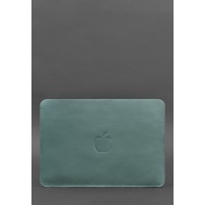 Чохол із натуральної шкіридля MacBook 13 дюйм Бірюзовий