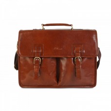 Чоловічий шкіряний портфель Ashwood GARETH BRIEFCASE VT CHESTNUT