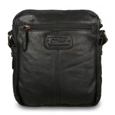 Шкірана сумка через плече Ashwood Leather SERGIO BLK