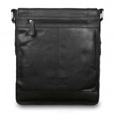 Чоловіча сумка формату А-4 Ashwood Leather 8342 BLACK