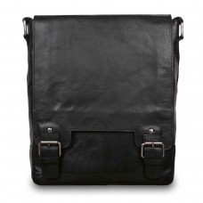 Чоловіча сумка формату А-4 Ashwood Leather 8342 BLACK