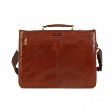 Чоловічий шкіряний портфель Ashwood GARETH BRIEFCASE VT CHESTNUT